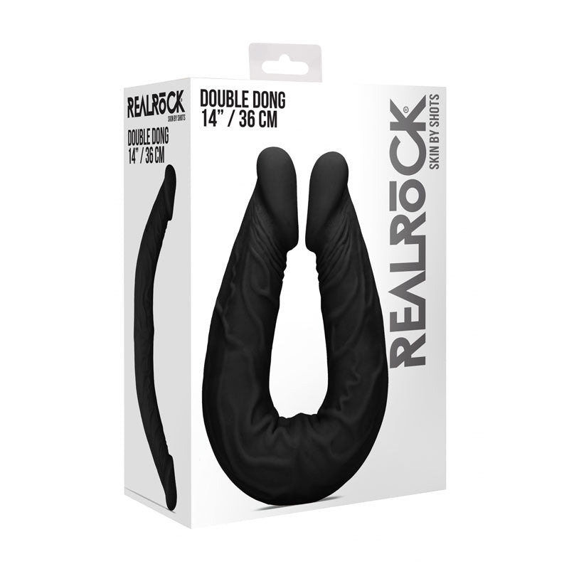 Realrock 14'' Double Dildo Black 36 Cm Double Dong