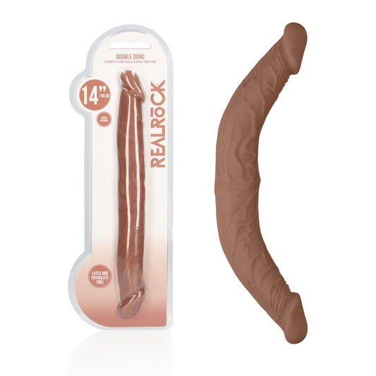 Realrock 14'' Double Dildo Tan 36 Cm Double Dong