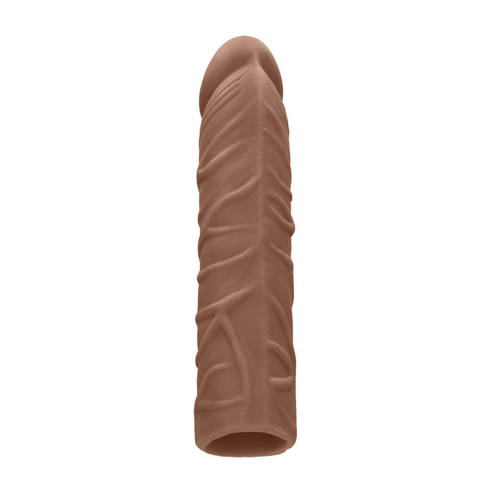 Realrock 7'' Penis Extender Tan Tan 17.8 Cm Penis Extension Sleeve