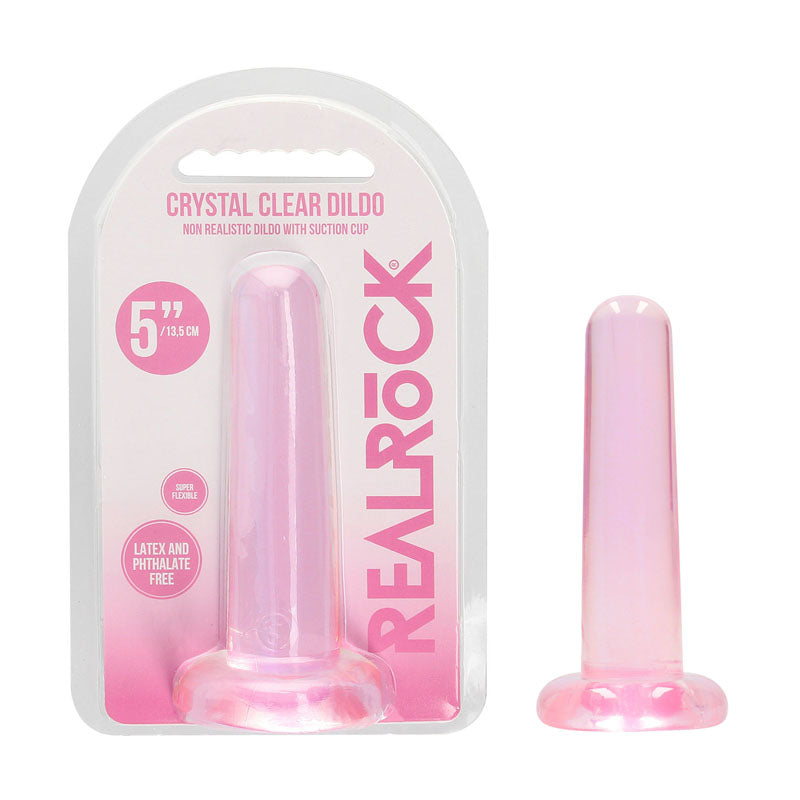 Realrock Non Realistic Dildo With Suction Cup 13.5 Cm Pink 13.5 Cm Dong