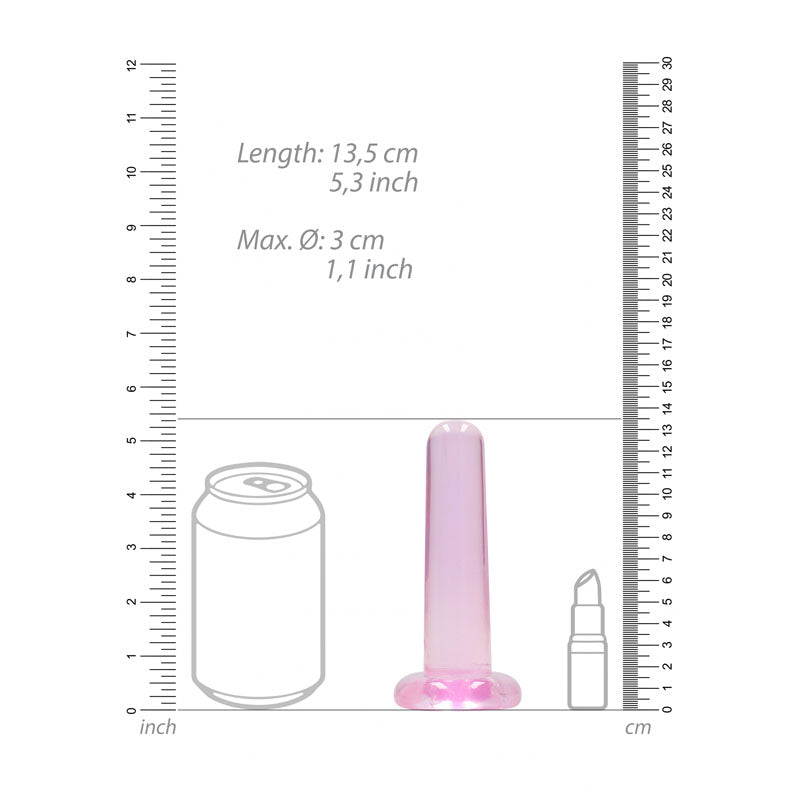 Realrock Non Realistic Dildo With Suction Cup 13.5 Cm Pink 13.5 Cm Dong