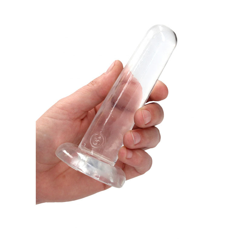 Realrock Non Realistic Dildo With Suction Cup 13.5 Cm Clear 13.5 Cm Dong