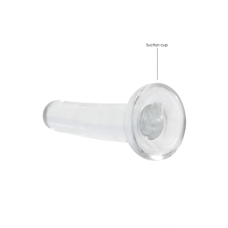 Realrock Non Realistic Dildo With Suction Cup 13.5 Cm Clear 13.5 Cm Dong