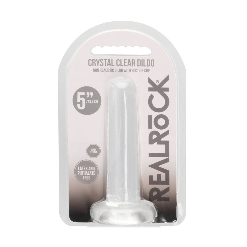 Realrock Non Realistic Dildo With Suction Cup 13.5 Cm Clear 13.5 Cm Dong