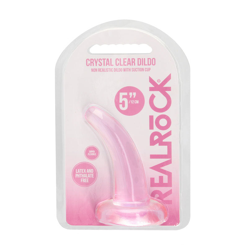 Realrock Non Realistic Dildo With Suction Cup 11.5 Cm Pink 11.5 Cm Curved Pegging Dong