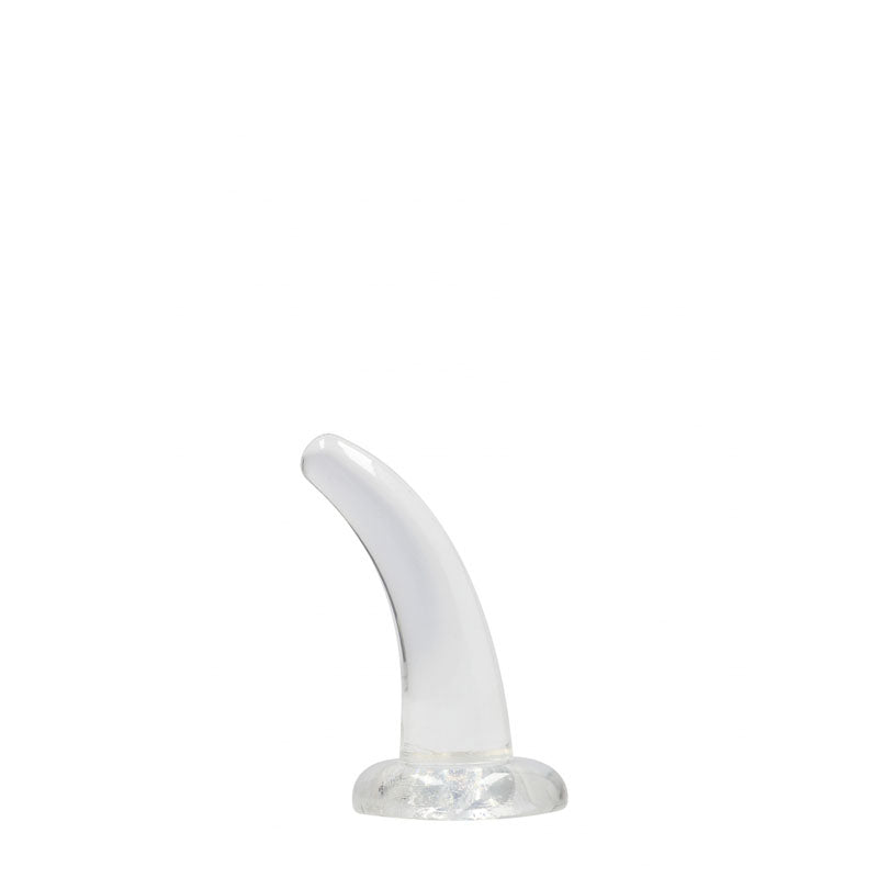 Realrock Non Realistic Dildo With Suction Cup 11.5 Cm Clear 11.5 Cm Curved Pegging Dong