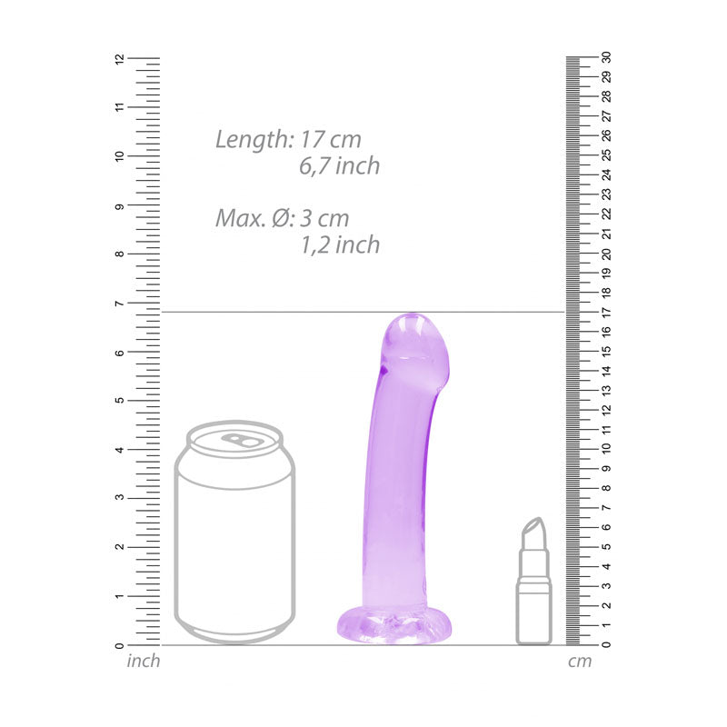 Realrock Non Realistic Dildo With Suction Cup 17 Cm Purple 17 Cm Dong