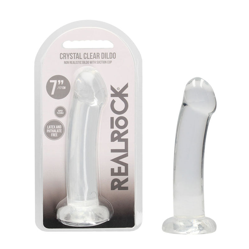 Realrock Non Realistic Dildo With Suction Cup 17 Cm Clear 17 Cm Dong