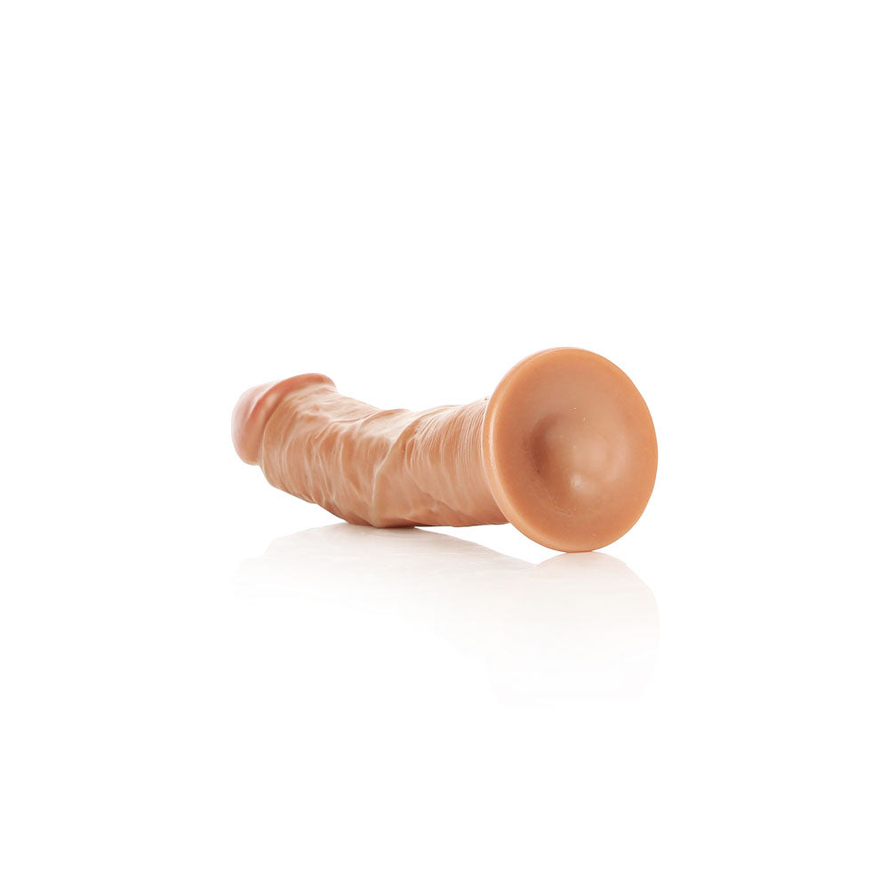 Realrock Realistic Regular Curved Dildo With Suction Cup 18 Cm Tan 18 Cm (7'') Dong