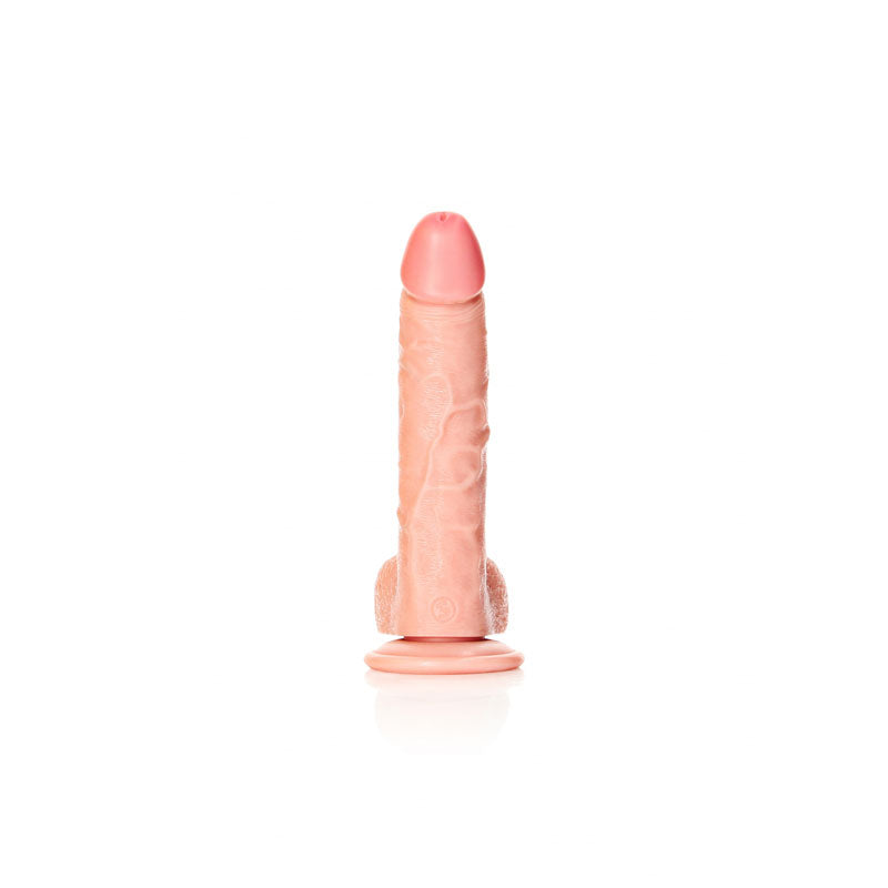 Realrock Realistic Regular Curved Dong With Balls 20.5 Cm Flesh 20.5 Cm (8'') Dong