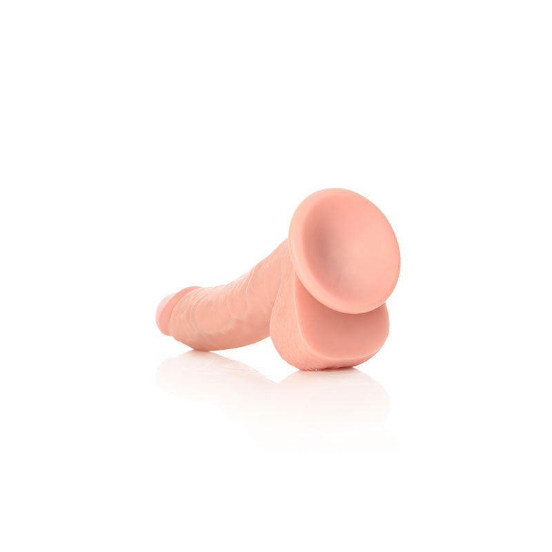Realrock Realistic Regular Curved Dong With Balls 20.5 Cm Flesh 20.5 Cm (8'') Dong
