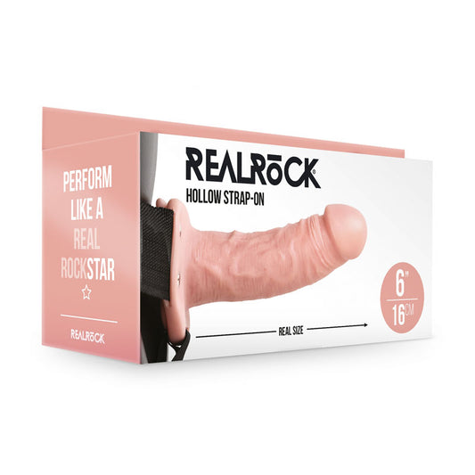 Realrock Hollow Strapon 15.5 Cm Flesh Flesh 15.5 Cm Hollow Strap On