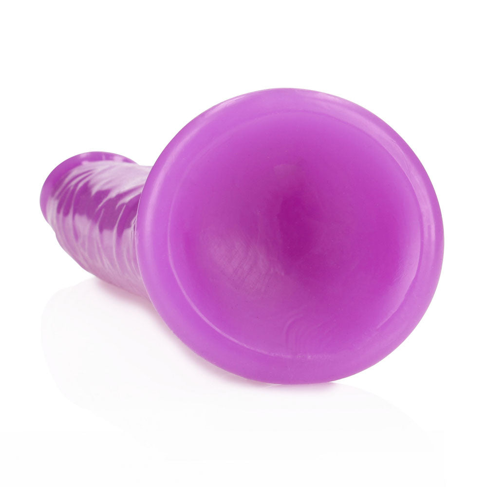 Realrock 29 Cm Slim Glow In The Dark Neon Purple Glow In Dark Purple 29 Cm (11'') Dong