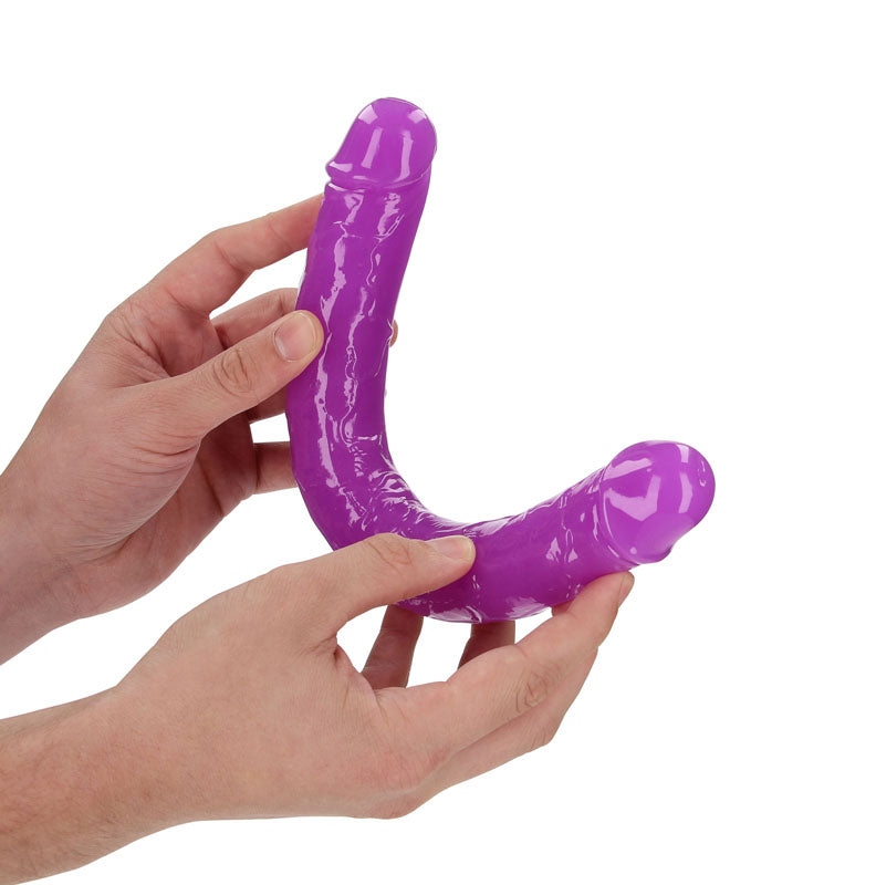 Realrock 30 Cm Double Dong Glow Purple Purple 30 Cm (12'') Double Dong