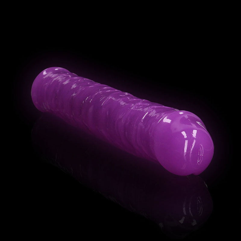 Realrock 30 Cm Double Dong Glow Purple Purple 30 Cm (12'') Double Dong