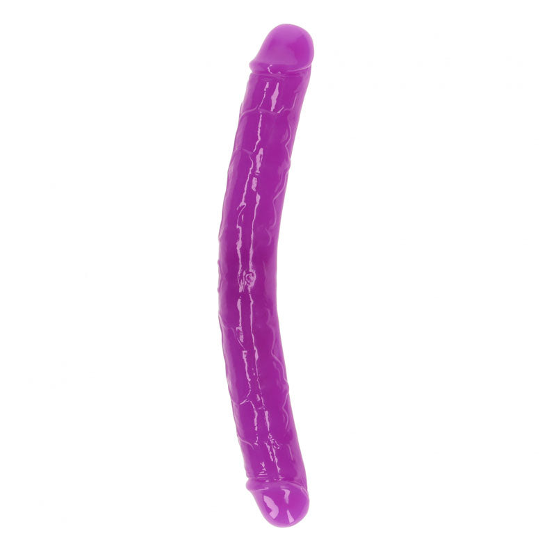Realrock 30 Cm Double Dong Glow Purple Purple 30 Cm (12'') Double Dong
