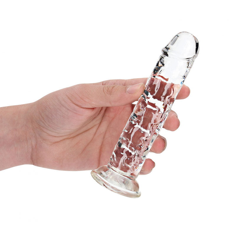 Realrock 15.5 Cm Straight Dildo Clear Clear 15.5 Cm (6'') Dong