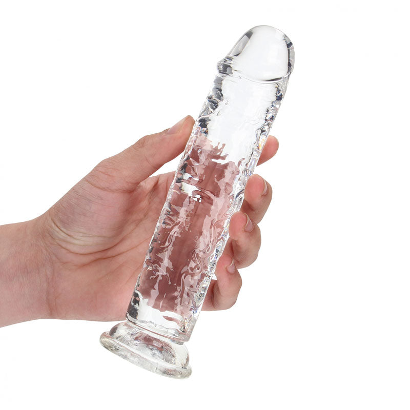 Realrock 18 Cm Straight Dildo Clear Clear 18 Cm (7'') Dong