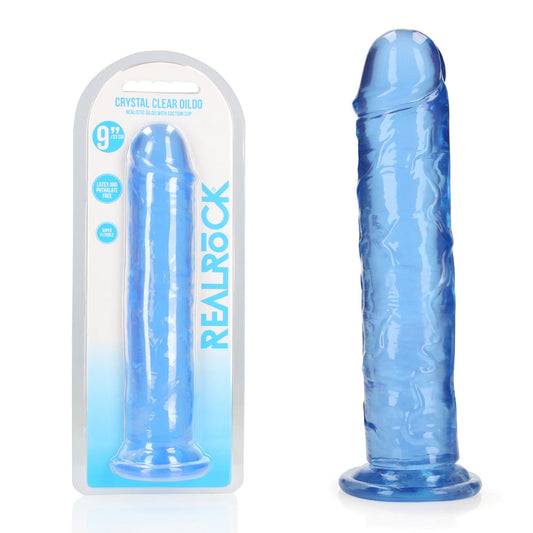 Realrock 25 Cm Straight Dildo Blue Blue 25 Cm (10'') Dong