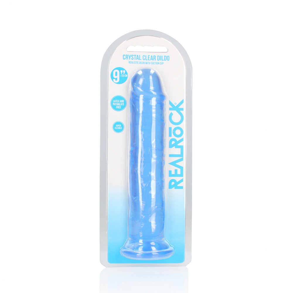 Realrock 25 Cm Straight Dildo Blue Blue 25 Cm (10'') Dong