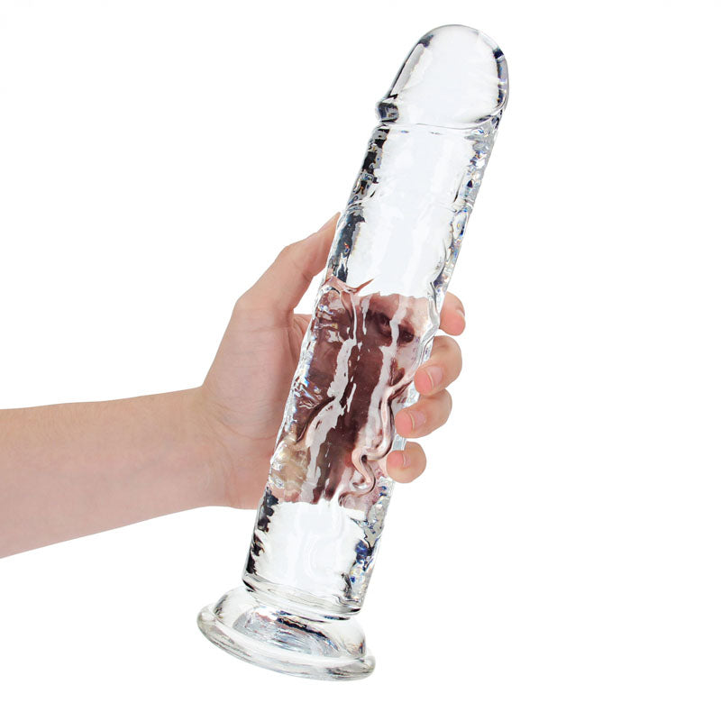 Realrock 31 Cm Straight Dildo Clear Clear 31 Cm (11'') Dong