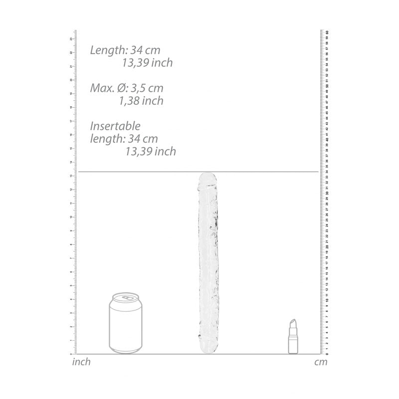 Realrock 34 Cm Double Dong Clear Clear 34 Cm (14'') Double Dong