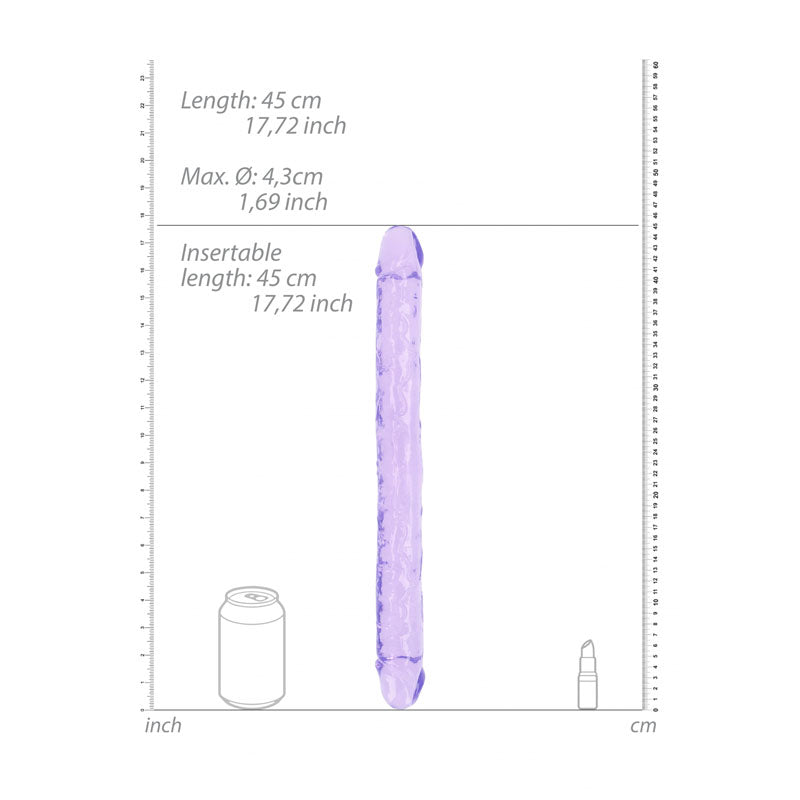 Realrock 45 Cm Double Dong Purple Purple 45 Cm (18'') Double Dong