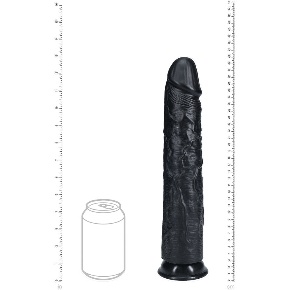 Realrock 33cm Extra Long Dildo Black Black 33 Cm (13'') Extra Long Dong
