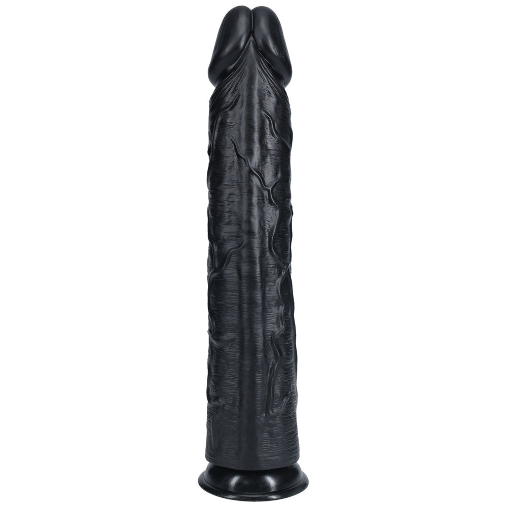 Realrock 38cm Extra Long Dildo Black Black 38 Cm (15'') Extra Long Dong