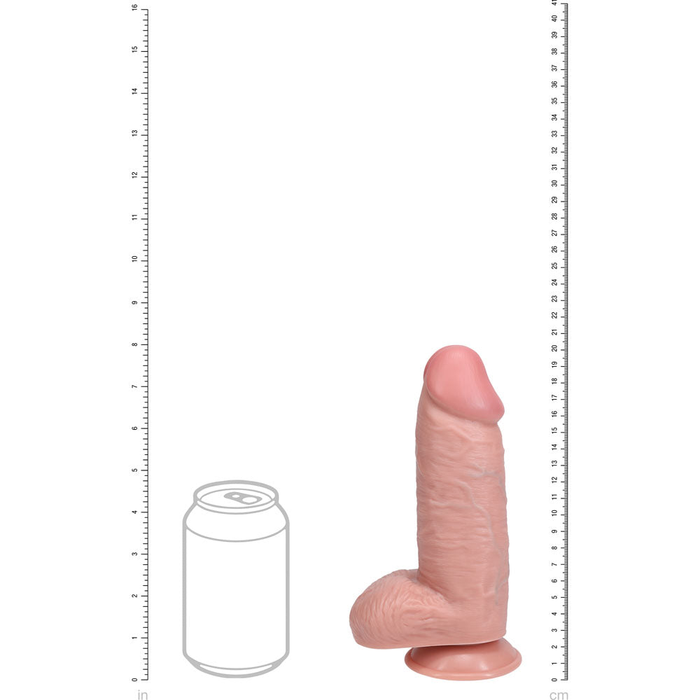 Realrock 20cm Extra Thick Dildo With Balls Flesh Flesh 20 Cm (8'') Extra Thick Dong