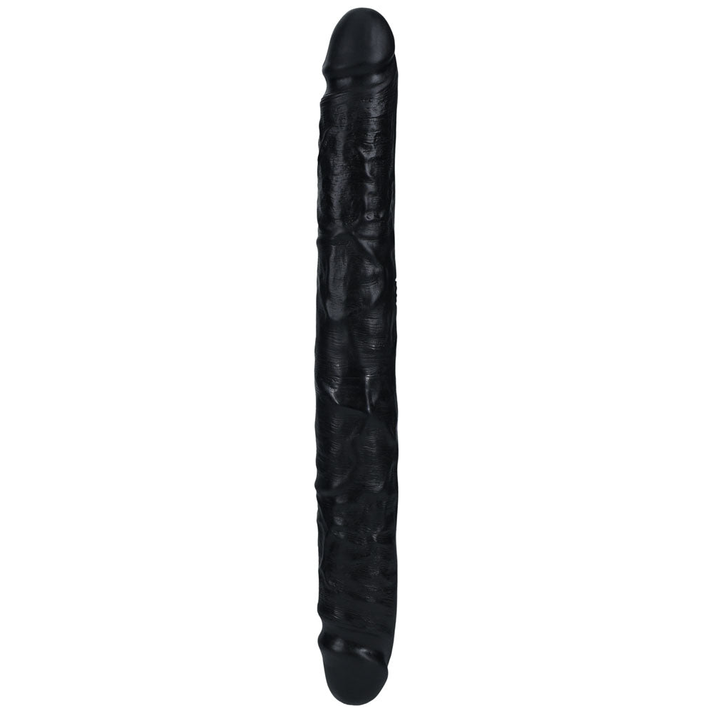 Realrock 30cm Slim Double Dildo Black Black 30 Cm (12'') Double Dong