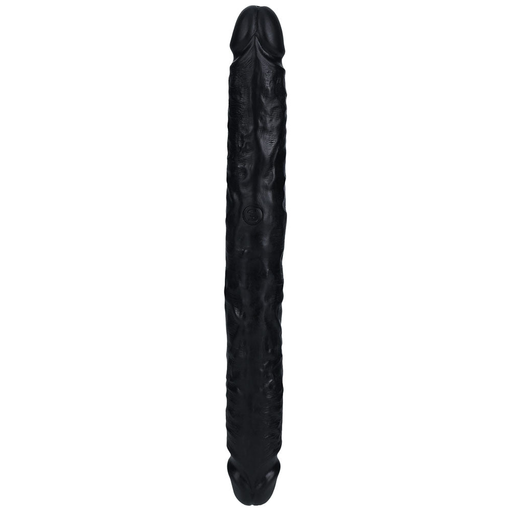 Realrock 30cm Slim Double Dildo Black Black 30 Cm (12'') Double Dong