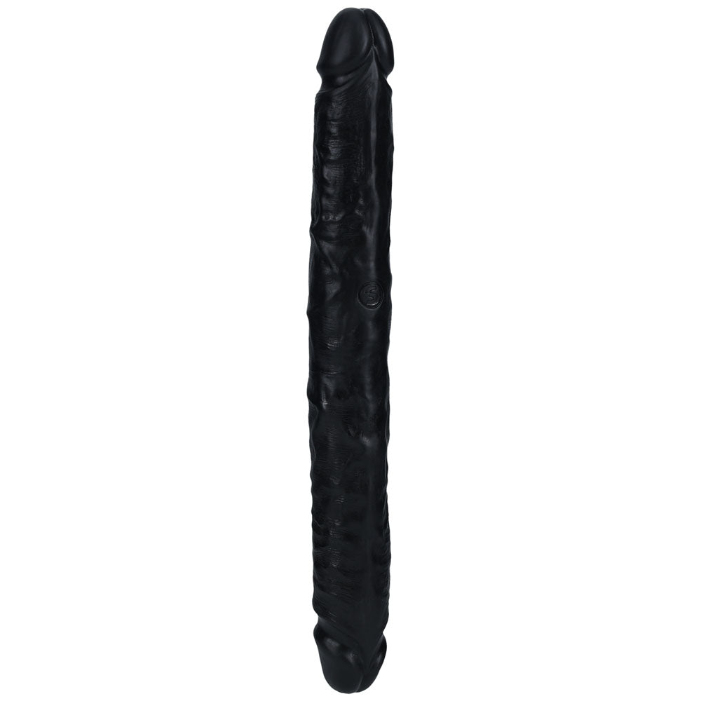 Realrock 30cm Slim Double Dildo Black Black 30 Cm (12'') Double Dong