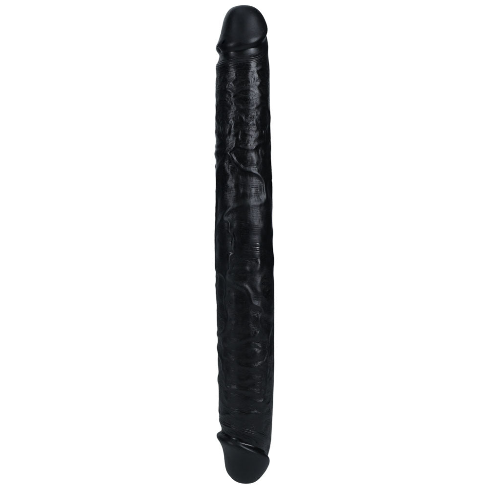 Realrock 35cm Thick Double Dildo Black Black 35 Cm (14'') Thick Double Dong