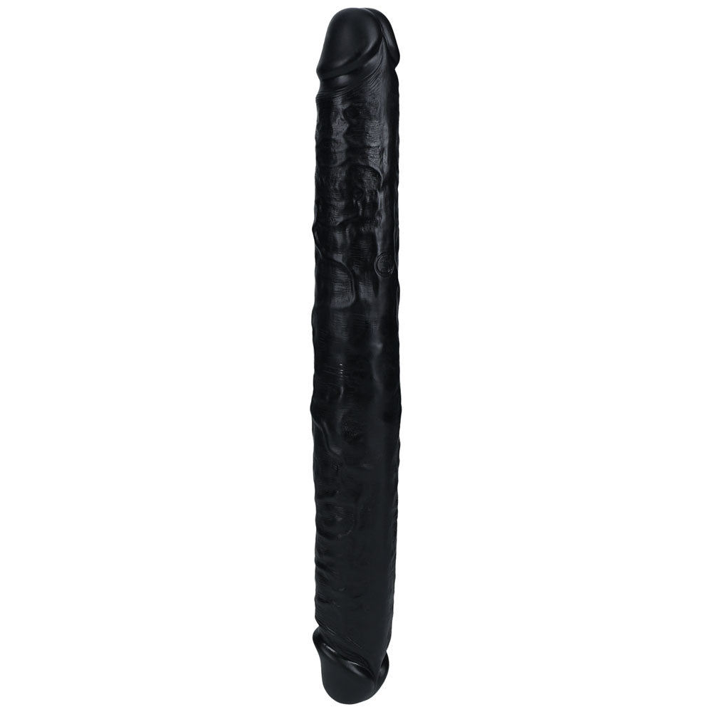 Realrock 35cm Thick Double Dildo Black Black 35 Cm (14'') Thick Double Dong