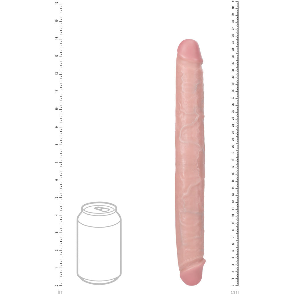 Realrock 35cm Thick Double Dildo Flesh Flesh 35 Cm (14'') Thick Double Dong
