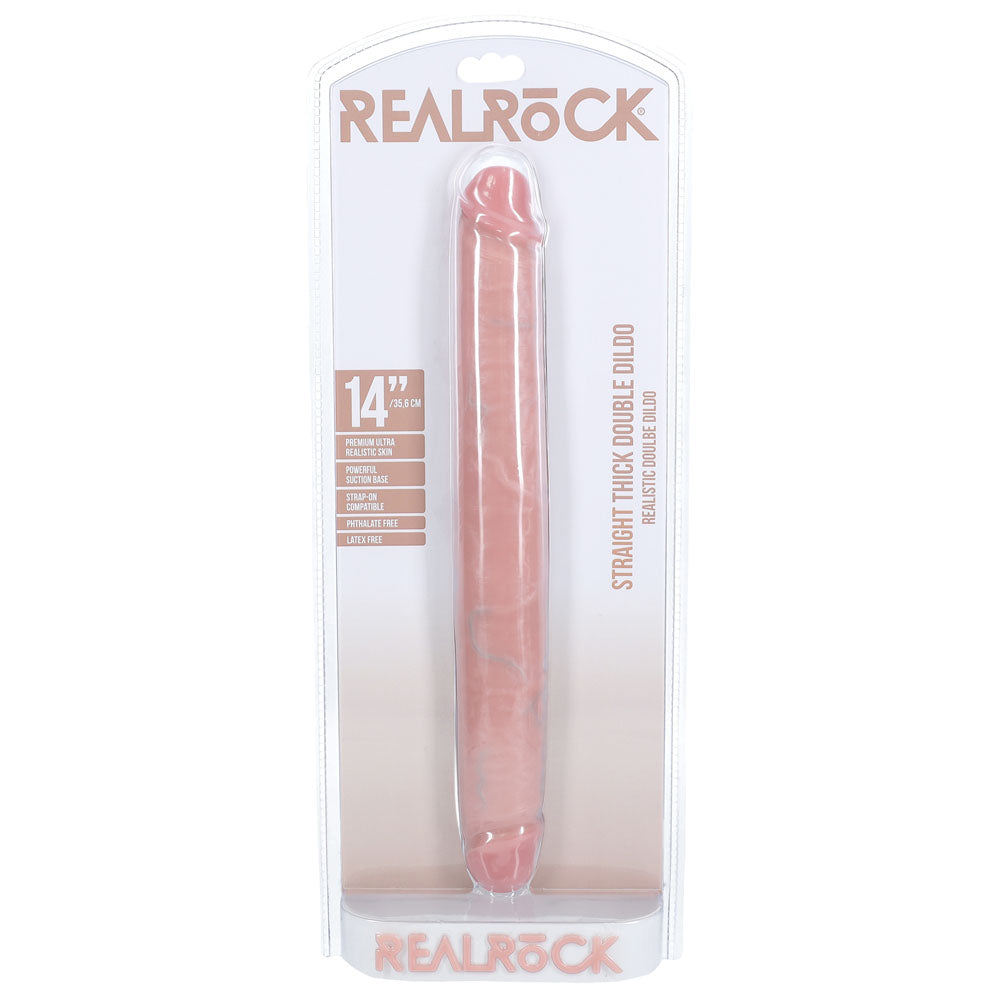 Realrock 35cm Thick Double Dildo Flesh Flesh 35 Cm (14'') Thick Double Dong