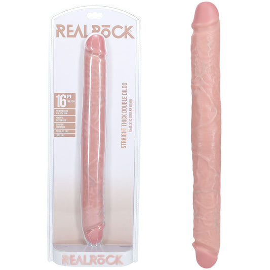 Realrock 40cm Thick Double Dildo Flesh Flesh 40 Cm (16'') Thick Double Dong