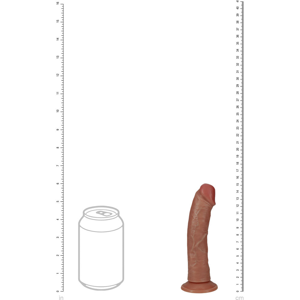 Realrock 15cm Vibrating Cock Tan Tan 15.2 Cm (6'') Usb Rechargeable Vibrating Dong