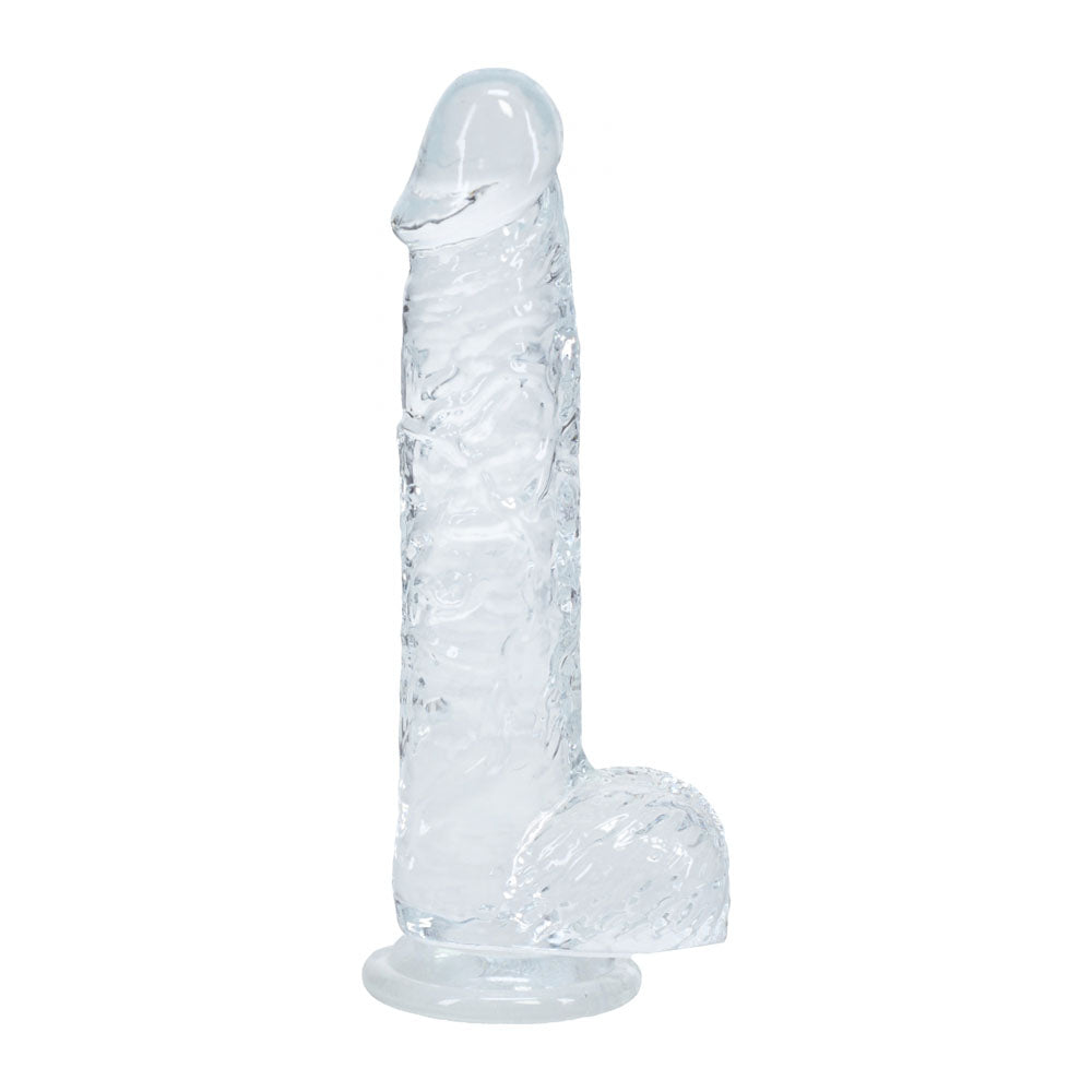 Realrock 5'' Crystal Clear Dildo With Balls Clear Clear 14.7 Cm Dong
