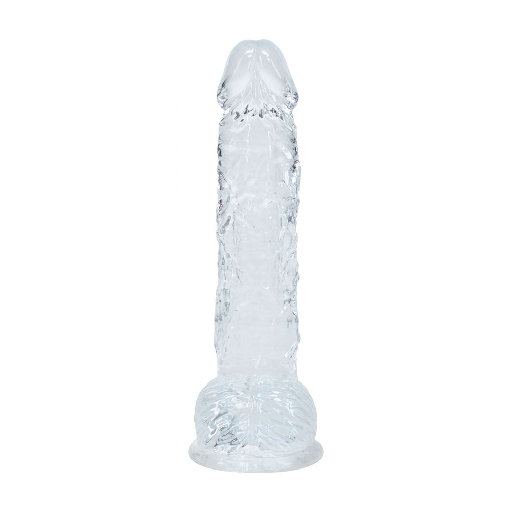 Realrock 5'' Crystal Clear Dildo With Balls Clear Clear 14.7 Cm Dong