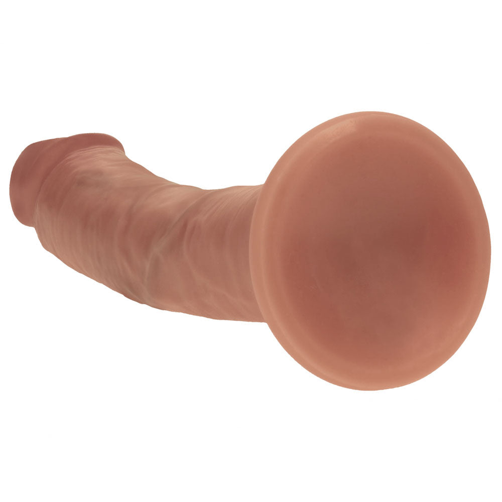 Realrock Dual Density Silicone 8'' Curved Dildo Tan Tan 20.5 Cm Dildo