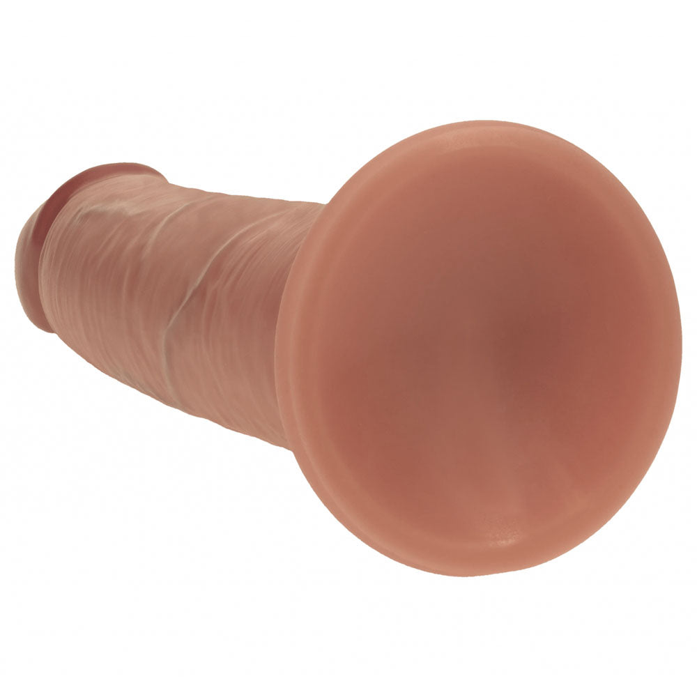 Realrock Dual Density 8'' Sliding Skin Silicone Dildo Tan Tan 20.5 Cm Sliding Skin Dildo