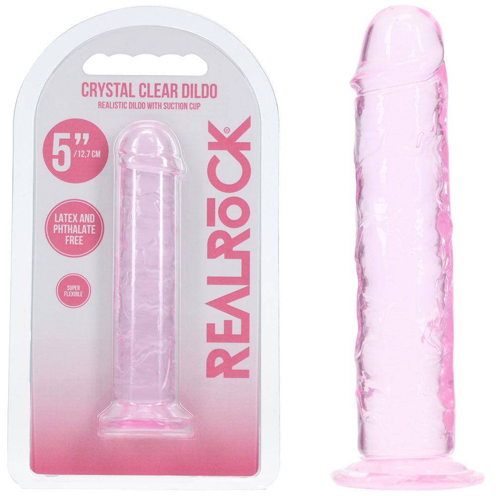 Realrock Realistic 5'' Dildo Pink Pink 12.7 Cm Dildo