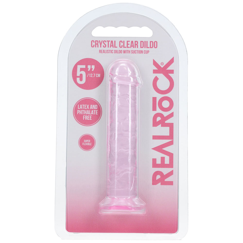 Realrock Realistic 5'' Dildo Pink Pink 12.7 Cm Dildo