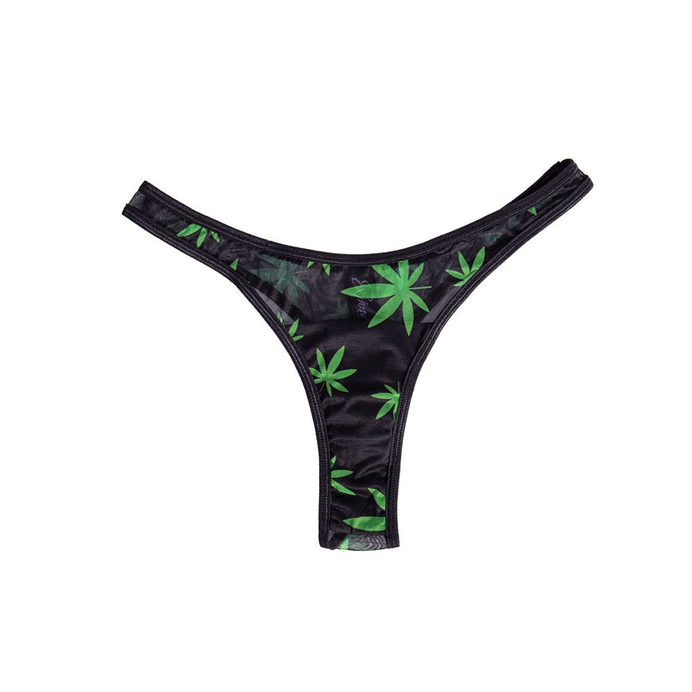 Maia Date Night 420 Panty Vibe L/Xl Black L/Xl 420 Panty With Black Usb Rechargeable Bullet & Remote