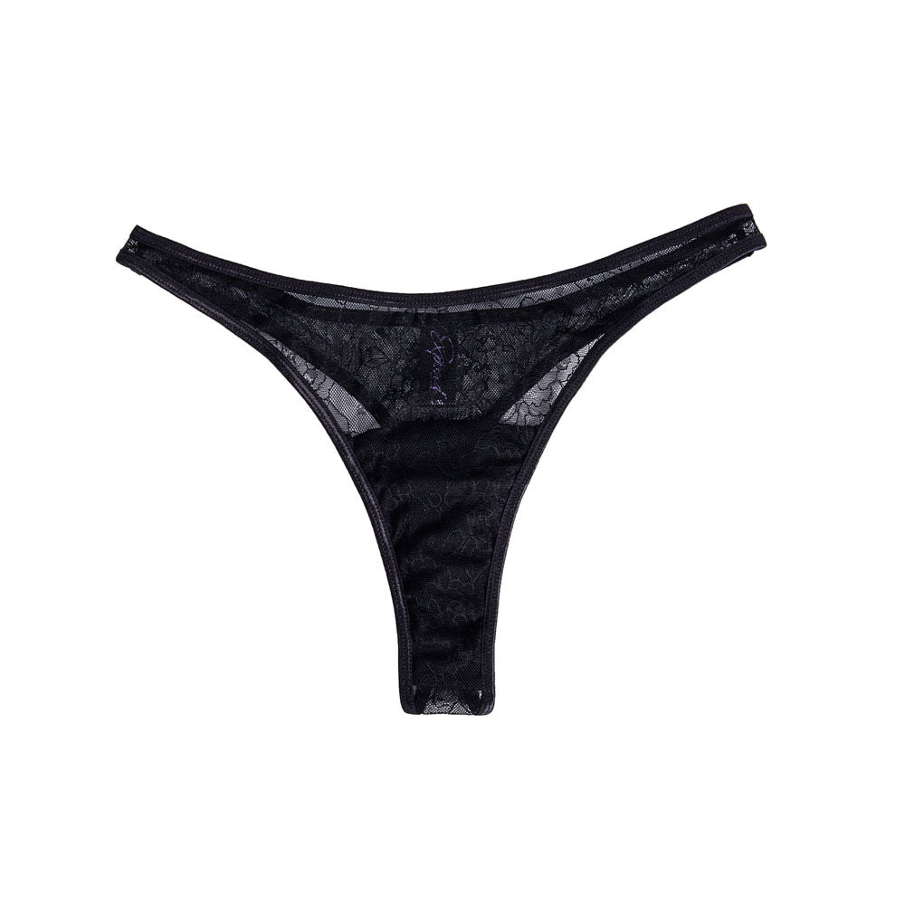 Maia Date Night Panty Vibe S/M Black S/M Panty With Pink Usb Rechargeable Bullet & Remote