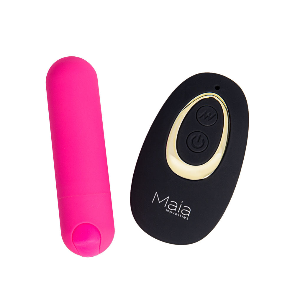 Maia Date Night Panty Vibe S/M Black S/M Panty With Pink Usb Rechargeable Bullet & Remote