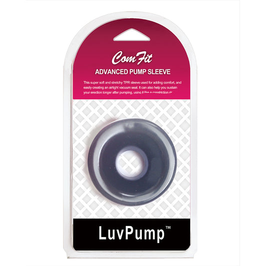 Luv Pump Com Fit Silicone Sleeve Black Black Universal Penis Pump Sleeve
