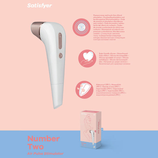 Satisfyer Number 2 White Touch Free Clitoral Stimulator